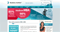 Desktop Screenshot of businessinstitut.sk