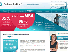 Tablet Screenshot of businessinstitut.sk